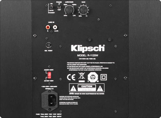 Klipsch R-112SW - cecha 3